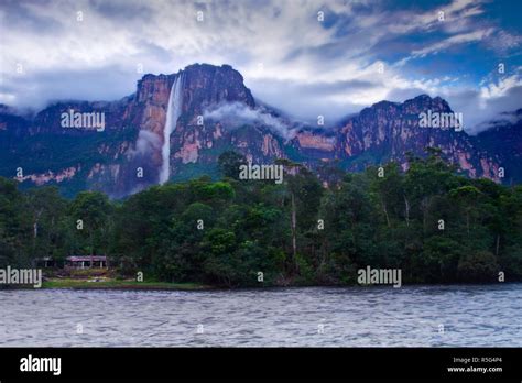 Venezuela Guayana Canaima National Park River Churun And Angel Falls