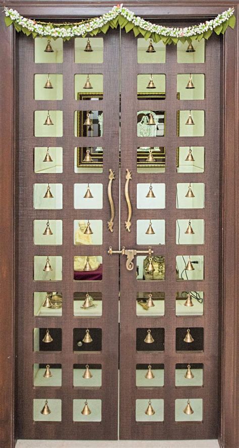 Pooja Room Door Designs With Bells Pooja Room Door Design Room Door