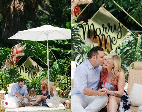 A Glamorous Gold Proposal Picnic With Love Proposals