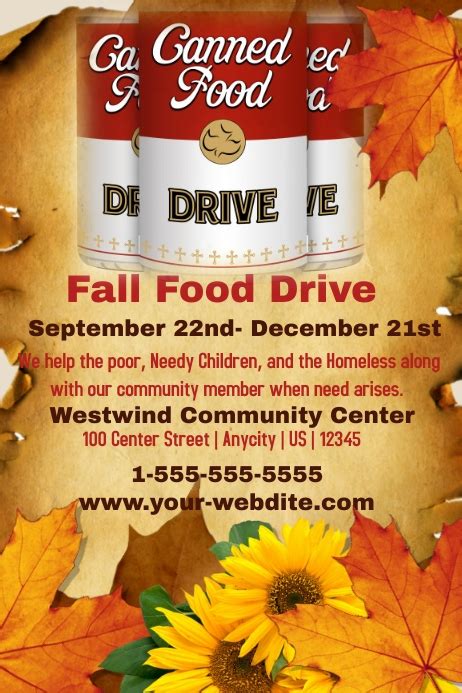 Event poster template poster templates food drive flyer drive poster outdoor food bbq party party poster festival posters sale poster. Fall Food Drive Template | PosterMyWall
