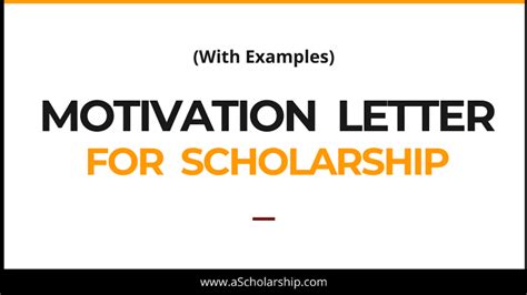 Example letters of motivation for a phd application. Cover Letter For Scholarship Template Collection | Letter ...