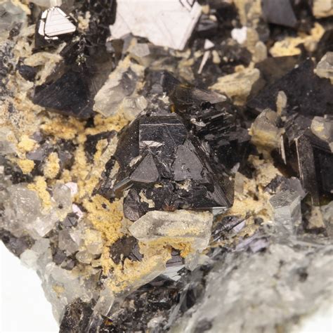 Sphalerite Multicolor Sharp Lustrous Crystals With Quartz Septemvri
