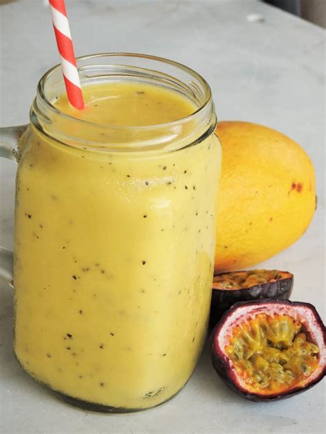 Passion Fruit And Mango Smoothie Healthy Thai Recipes