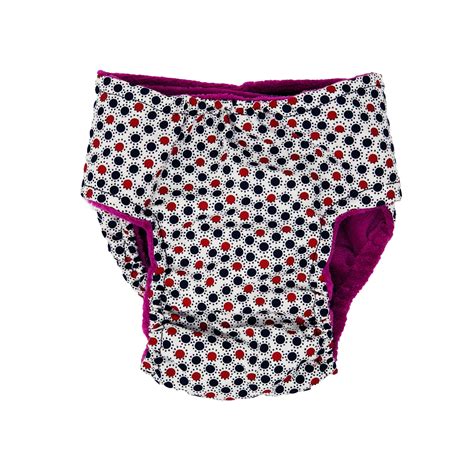 Barkertime Red White And Blue Polka Dot Dog Diaper Made In Usa