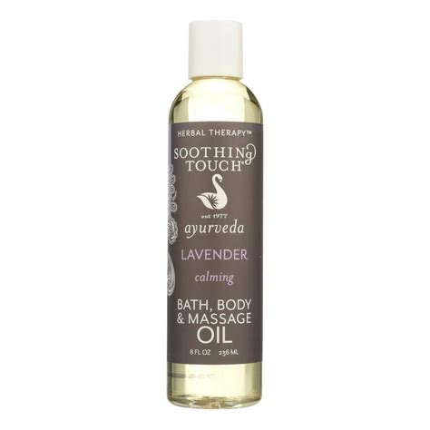 Soothing Touch Bath Body And Massage Oil Lavender 8 Fl Oz Liquid
