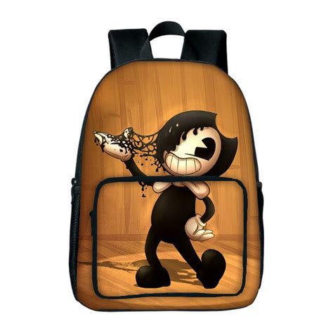 Dropshipping Bendy And The Ink Machine School Bag Children Backpack For