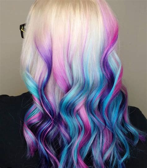 Colorful Dip Dye Hair Beautiful Hair Dip Dye Hair