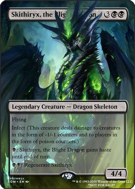 Skithiryx The Blight Dragon Magic The Gathering Cards Mtg Altered