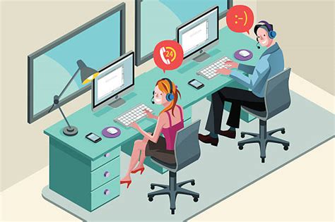 Cartoon Of Call Center Illustrations Royalty Free Vector Graphics