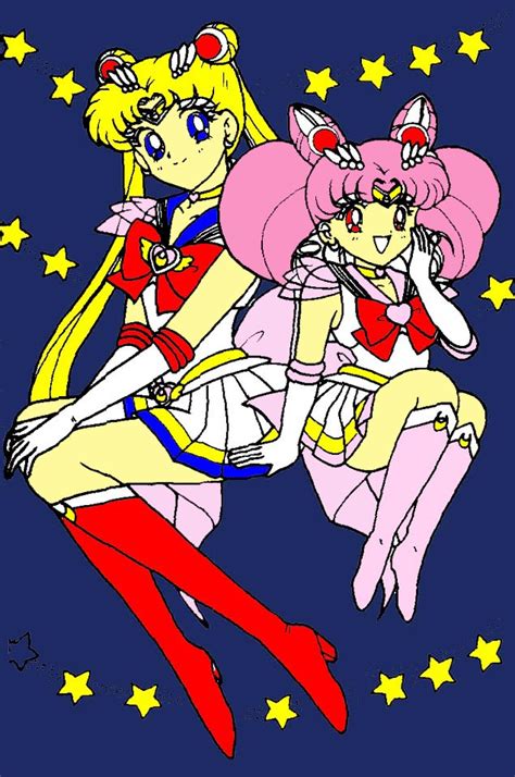 Sailor Moon And Mini Moon By Usako89 On Deviantart