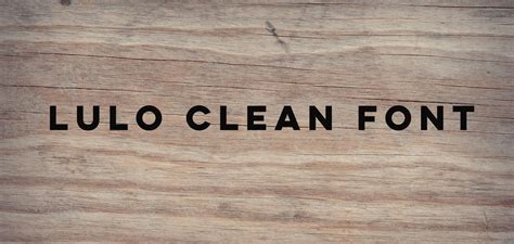 Lulo Clean Font Free Download