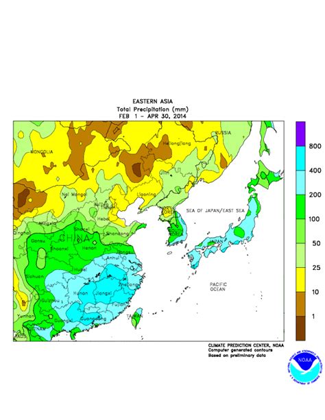 Cpc Monitoring And Data Regional Climate Maps Asia