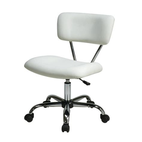 Zuo White Armless Office Chair Images 67 