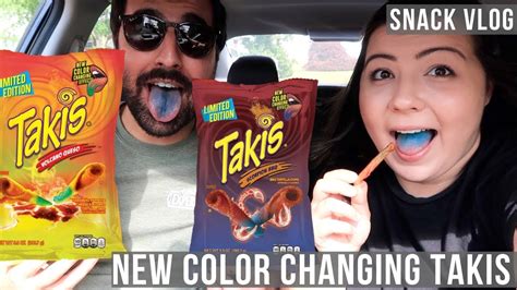 Color Changing Takis Volcano Queso And Scorpion Bbq Snack Vlog Youtube