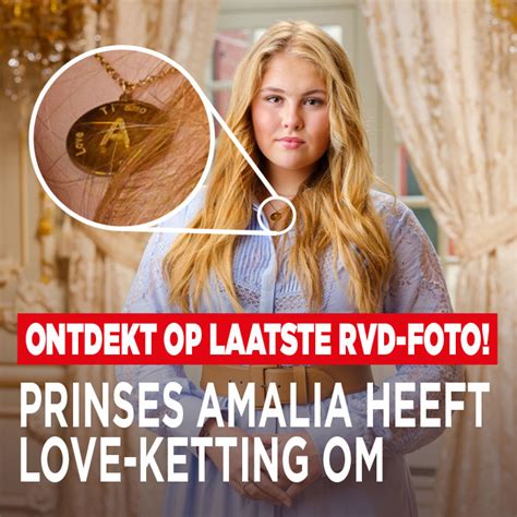 Speculaties Liefdesketting Van Prinses Amalia Ditjes En Datjes