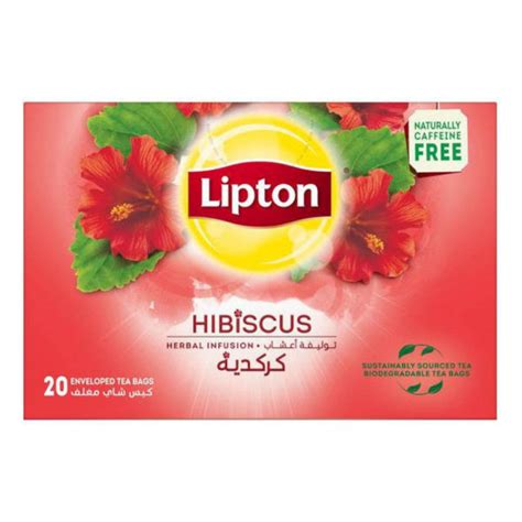 Lipton Herbal Infusion Hibiscus Tea Bags 20 s ليبتون شاي أعشاب