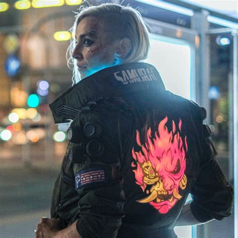 Great Cyberpunk 2077 Jacket Designed Using 3d Printed Collar And Led