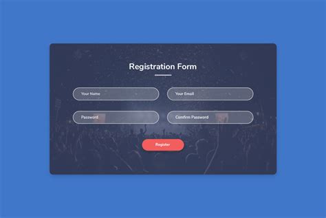 Student Registration Form Sample Html Hq Printable Documents