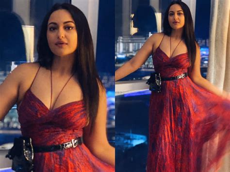 Sonakshi Sinhas Cross Bust Dress Is The Hottest Quarantine Party Outfit The Times Of India