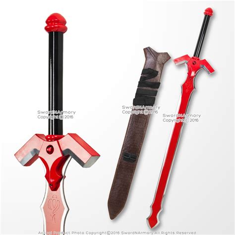 41 Red Fantasy Salamander Alfheim Online Gram Demonic Sword Cosplay