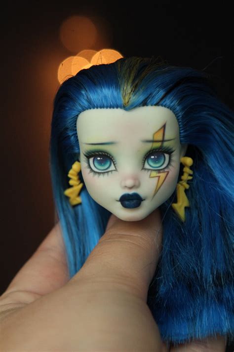Monster High Doll Frankie Stein Head In Your Order Ooak Etsy