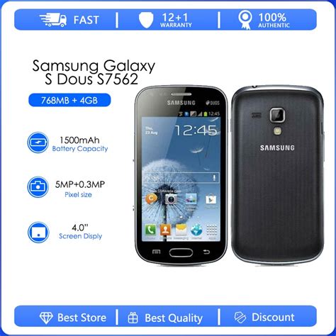 Samsung Galaxy S Duos S7562 Refurbished Original Wi Fi Unlocked 160mp
