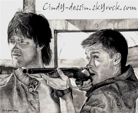 Sam And Dean Winchester By Cindy Drawings On Deviantart
