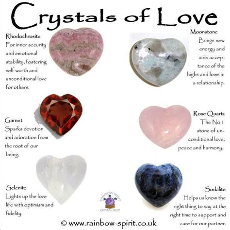 Crystals Of Love Crystals Spiritual Crystals Crystal Healing Stones
