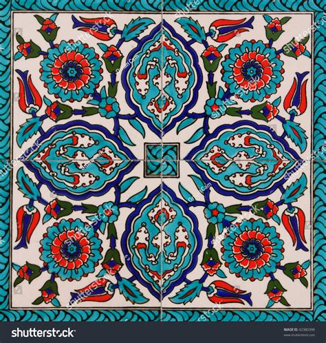 Turkish Artistic Wall Tile Stock Photo 42380398 Shutterstock
