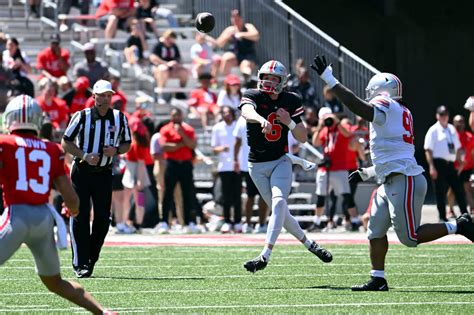 Ohio State Post Spring Depth Chart Projections Kyle Mccord Or Devin Brown At Qb The Athletic