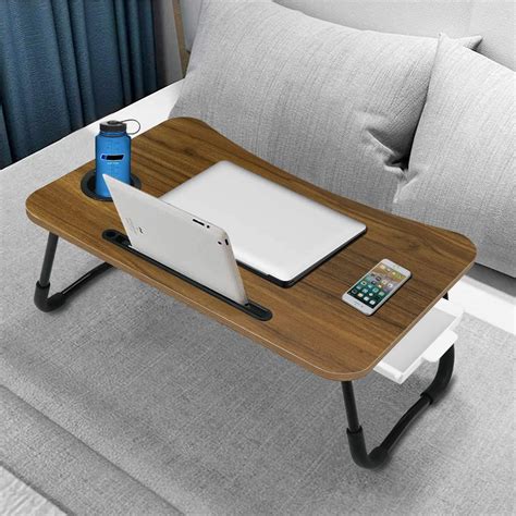 Buy Zapuno Foldable Laptop Bed Table Multi Function Lap Bed Tray Table
