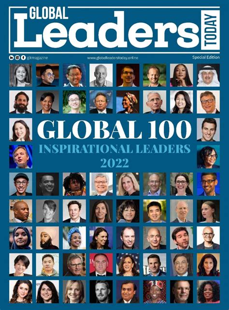 Global Leaders Today Magazine Releases List Of Global 100 Inspirational Leaders 2022 Issuewire