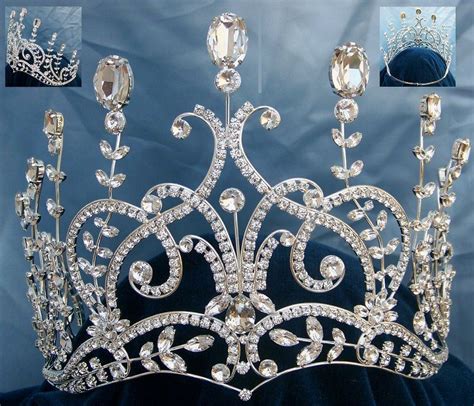 Large Leaey Spray Tiara 1905 English Pageant Crown Crowndesigners