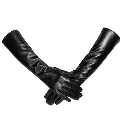 Gl Ladies Sex Long Black Leather Gloves Women For Wholesale Buy