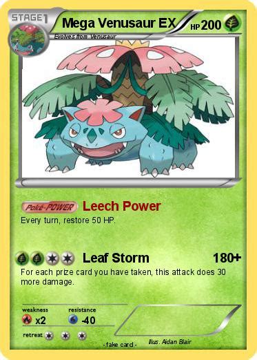 Pokémon Mega Venusaur Ex 20 20 Leech Power My Pokemon Card