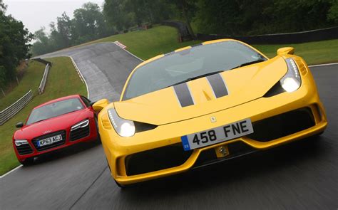 Check spelling or type a new query. Mid-life crisis cars: Ferrari 458 Speciale vs Audi R8 V10 Plus S tronic