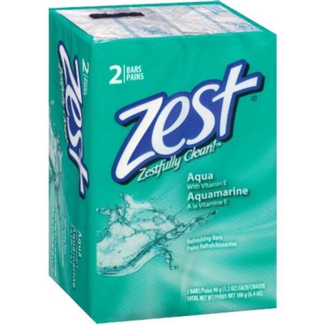 Zest Aqua Refreshing Soap Bars 2 Count 6 4 Oz Kroger