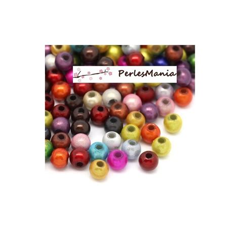 500 Perles Illusions Magiques Miracle Rond Multicolores 4mm Diy Perles Creavea
