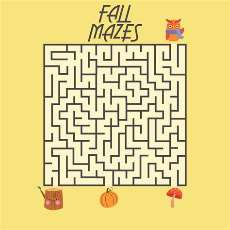 5 Best Autumn Leaf Maze Printable Pdf For Free At Printablee