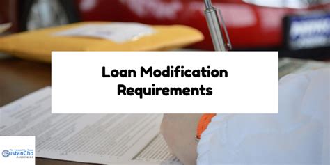 Modification for loans not owned or insured by the federal government. FHA Mortgage Loan Modification Requirements Illinois