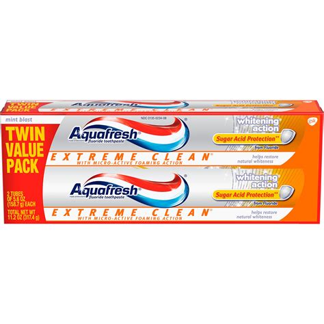Buy Aquafresh Extreme Clean Whitening Action Fluoride Toothpaste For