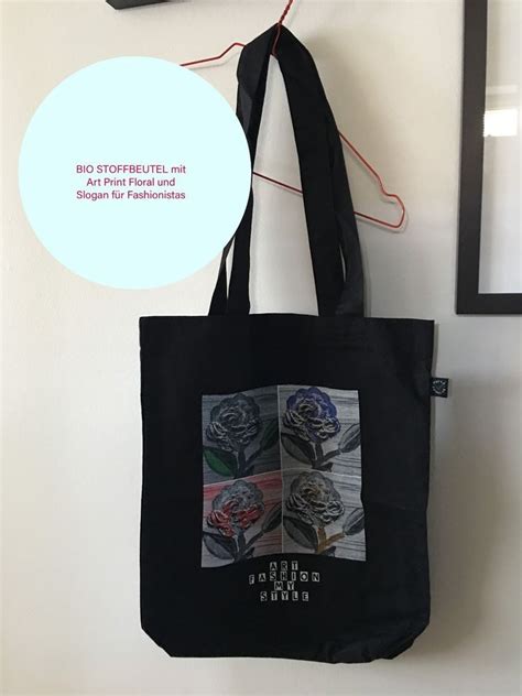Cute, classy, funny and sassy captions for insta bio to. BIO - STOFFBEUTEL BAG , BLACK mit Art Print Floral ,Slogan , BloggerStyle | Floral, Reusable ...