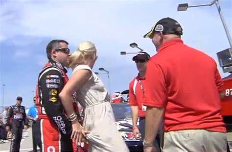 tony stewart likes to grab kevin harvick s wife s butt for good luck video total pro sports