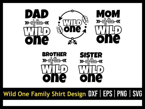 Wild One Family Shirt Design SVG | Vectorency