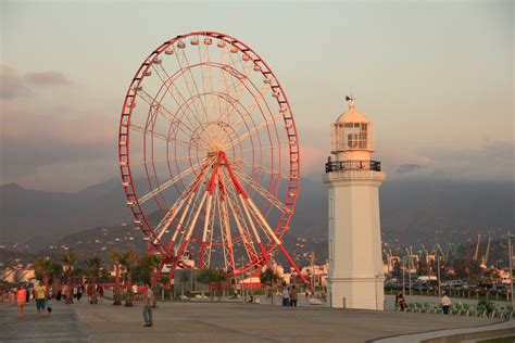 Free Images Sunset City Summer Ferris Wheel Amusement Park Tower