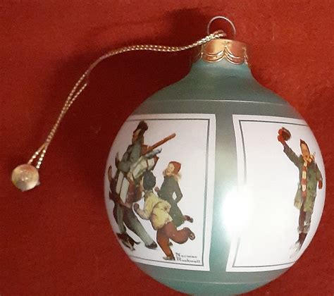 Vintage Hallmark Norman Rockwell Christmas Ornament 1986 Diceladys Deals