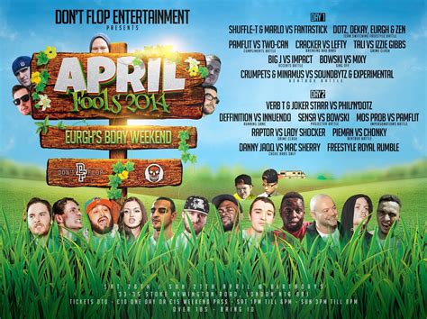 April Fools 2014 Dont Flop Entertainment Battle Rap Event