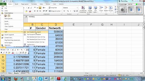 Lecture 1 2 Creating A Simple Random Sample In Excel Youtube Vrogue