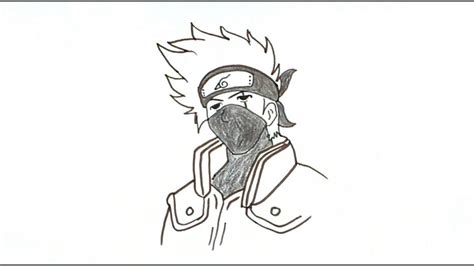How To Draw Kakashi Sensei From Naruto Drawing The He