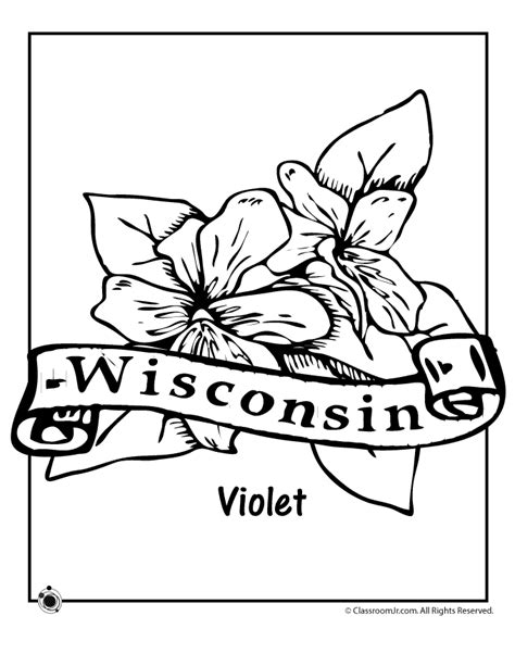 State Flowers Coloring Free Printable Coloring Page Coloring Home